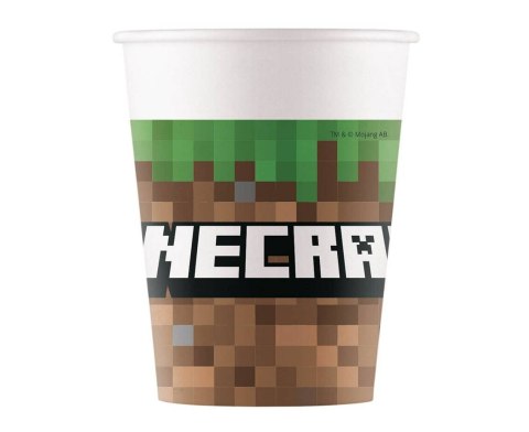 Kubeczki papierowe Minecraft 200 ml, 8 szt.