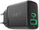 ŁADOWARKA SIECIOWA Greencell PowerSource Duo30 30W 1xUSB-C 1xUSB-A PD 3.0 QC 4.0+ czarna