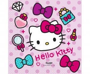 Serwetki papierowe, Hello Kitty, Fashion Stylish, 33x33 cm, 20 szt.