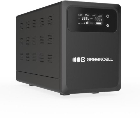 UPS ZASILACZ AWARYJNY Greencell PowerCore 1500VA 1000W AVR 12VDC LCD