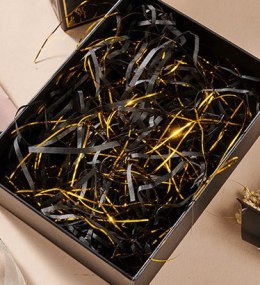 Wypełnienie Papierowe do Prezentów, Beżowo-Złote, 20g