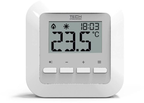 Przewodowy dwustanowy regulator pokojowy biały ST-295v3 Tech sterowniki