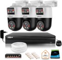 Zestaw monitoringu IP Dahua 3 kamery obrotowe 2MP+2MP z dyskiem 1TB