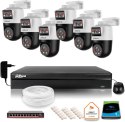 Zestaw monitoringu IP Dahua 6 kamer obrotowych 2MP+2MP z dyskiem 1TB