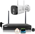 Zestaw monitoringu IP Dahua Kamera WI-FI 5MPx aktywne odtraszanie LED IR do 30m