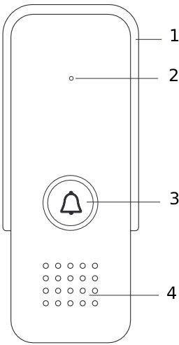Domofon EURA ADP-24A3 biały 2 żyłowy