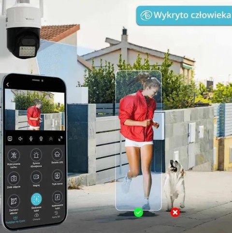 Kamera IP ORLLO Z17 Ultra 4K zewnętrzna obrotowa GSM na kartę SIM