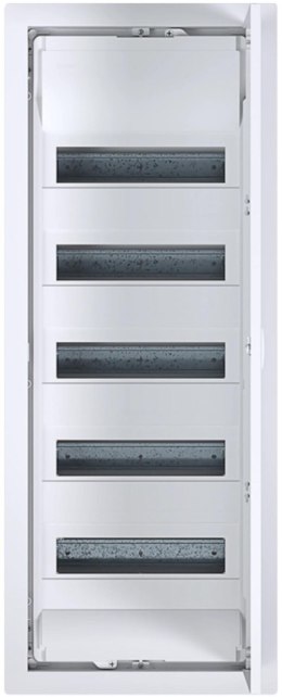 Rozdzielnica podtynkowa z drzwiami metalowymi, 5 rzędów, 60 modułów, IP30, HAGER Volta VU60NC