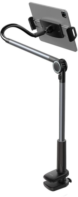 Uchwyt Baseus Otaku na telefon, tablet, obrotowy, regulowany, mocowany do blatu - szary