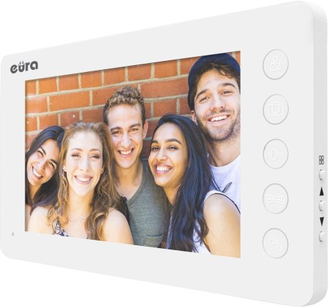 Wideodomofon EURA VDP-76A3 biały monitor