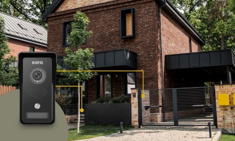 Wideodomofon EURA VDP-76A3 biały monitor