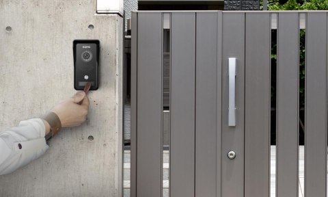 Wideodomofon EURA VDP-76A3 czarny monitor