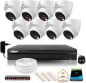 ZESTAW 8 Kamer IP Dahua 8mpx IPC-HDW1839T-A-IL-0280B-S6 + DYSK