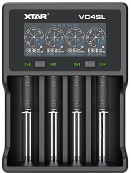 Ładowarka do akumulatorów cylindrycznych Li-ion / Ni-MH AA / AAA / 18650 Xtar VC4SL