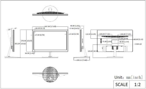 MONITOR 18.5" HIKVISION DS-D5019S0-1P0