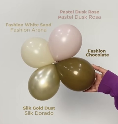 Balony lateksowe Sempertex White Sand 45cm, 25 szt.