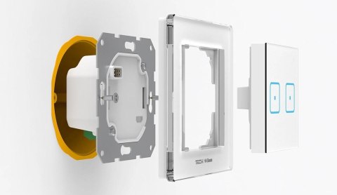Bezprzewodowy włącznik dwupolowy czarny FS-02 Tech Sterowniki