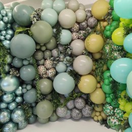 Balony lateksowe Kalisan Retro Olive, zielony, 30 cm, 100 szt.