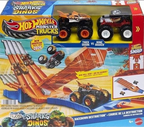 Hot Wheels Monster Truck Wyścig z demolką 2auta